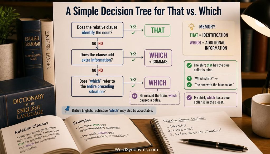 A Simple Decision Tree for That vs. Which
