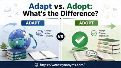 adapt vs adopt