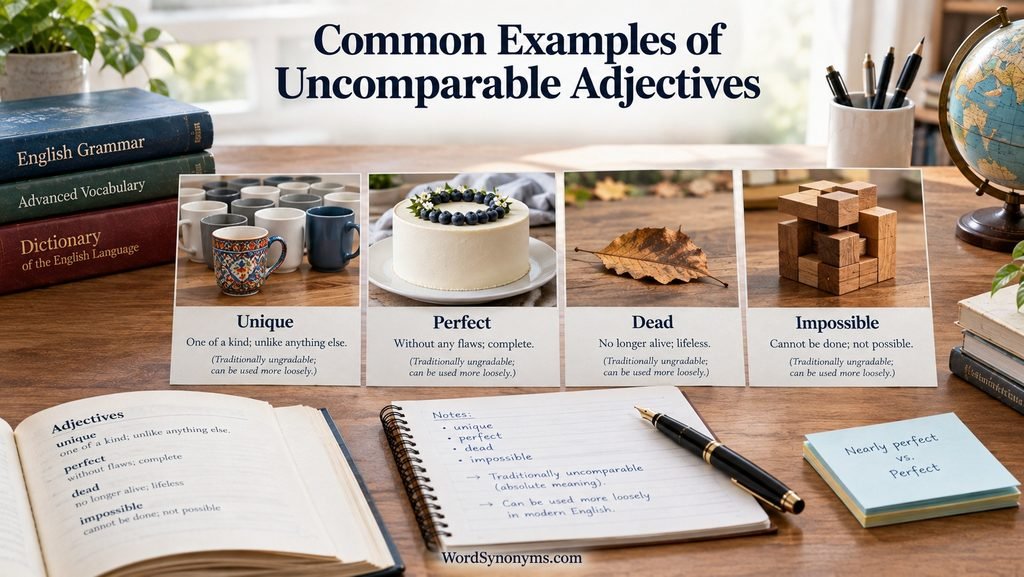 Common Examples of Uncomparable Adjectives