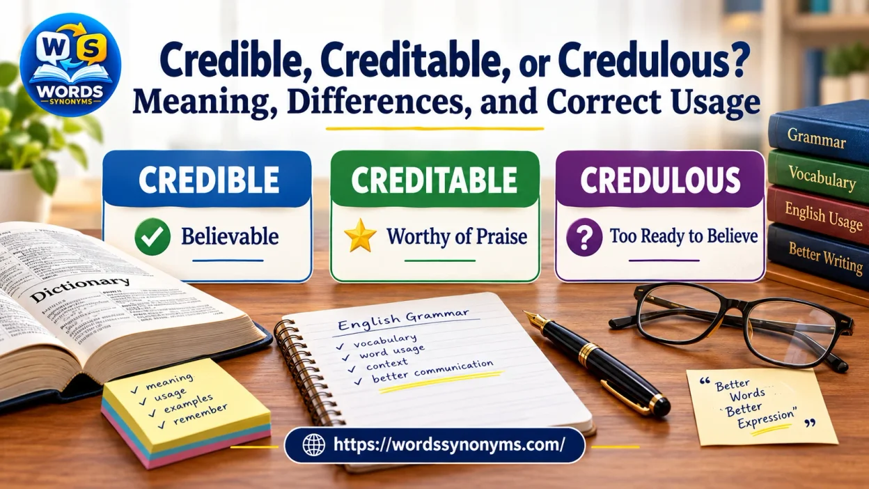 Credible, Creditable, or Credulous