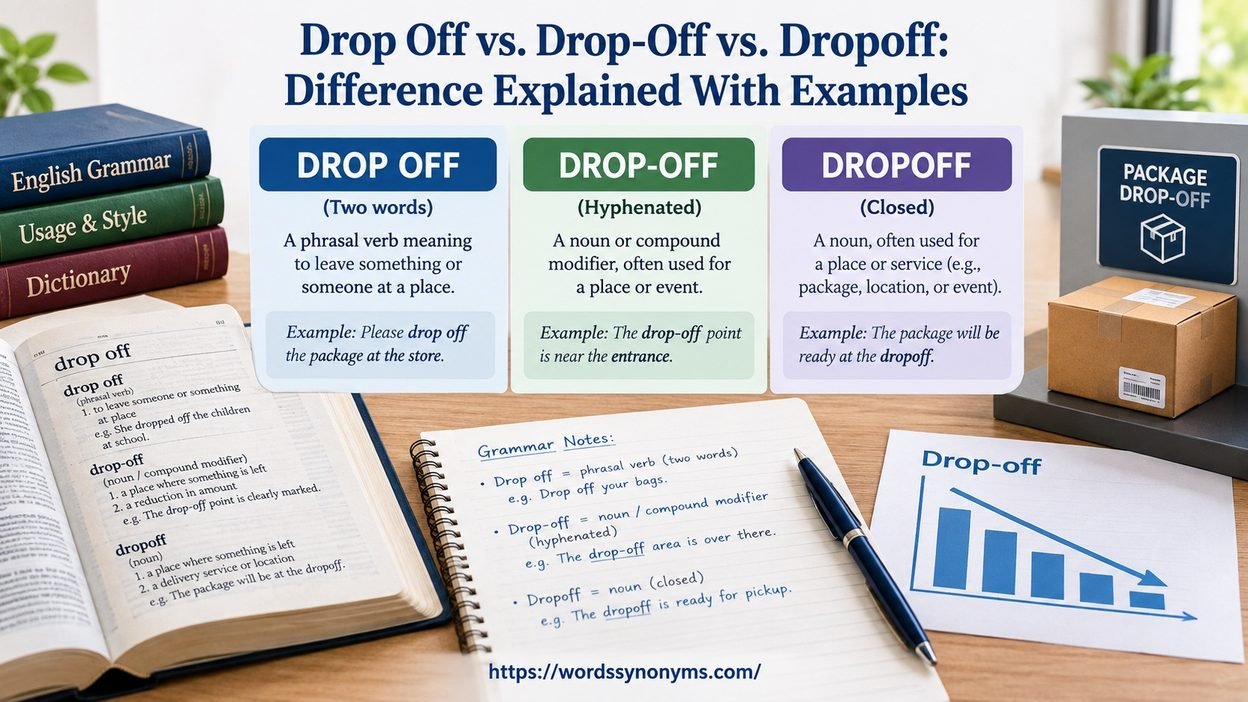 Drop Off vs. Drop-Off vs. Dropoff