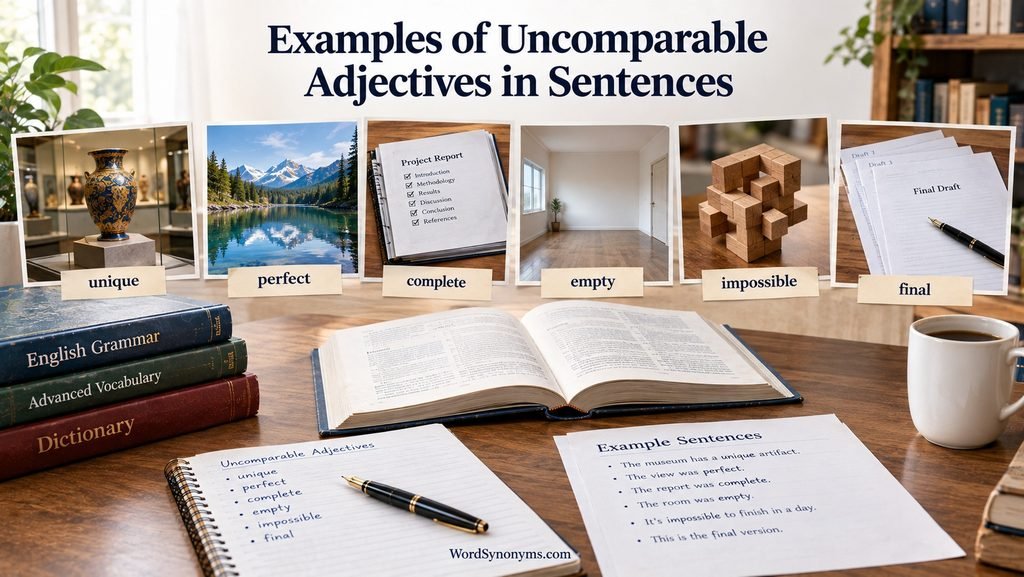 Examples of Uncomparable Adjectives in Sentences