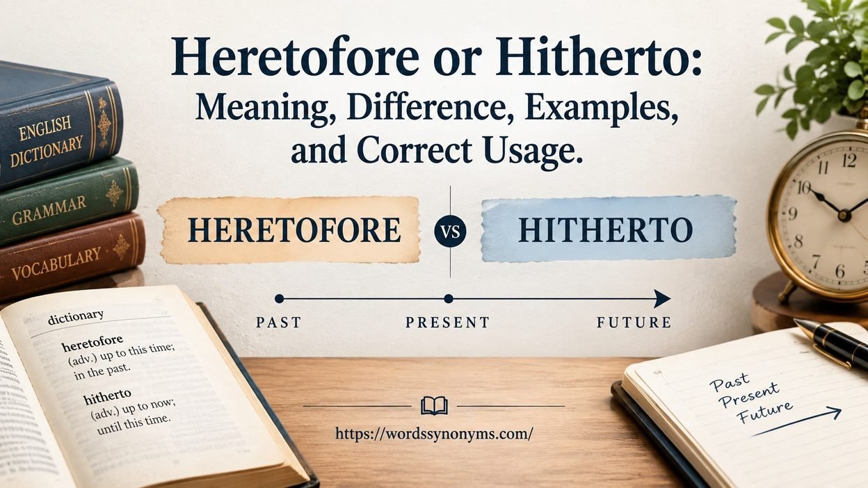 Heretofore or Hitherto