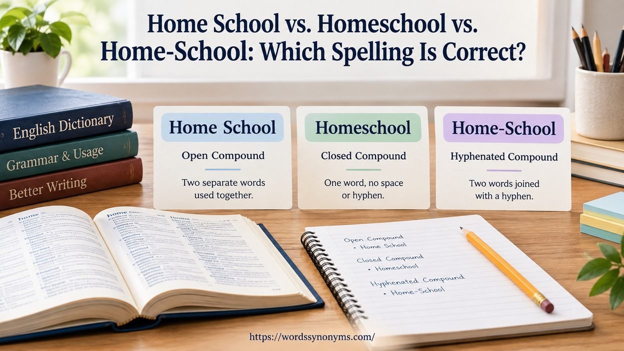 Homeschool vs. Home School vs. Home-School