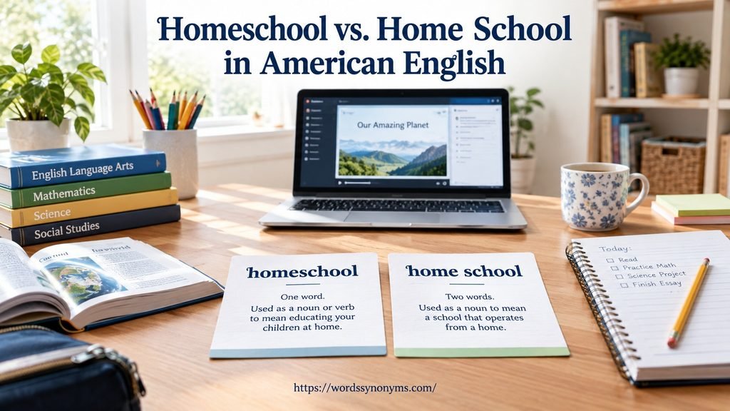 Homeschool vs. Home School in American English