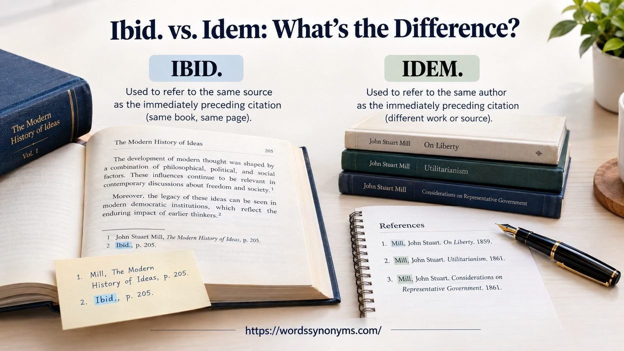 Ibid. vs. Idem