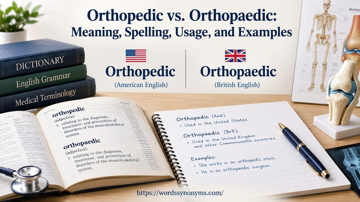 Orthopedic vs. Orthopaedic