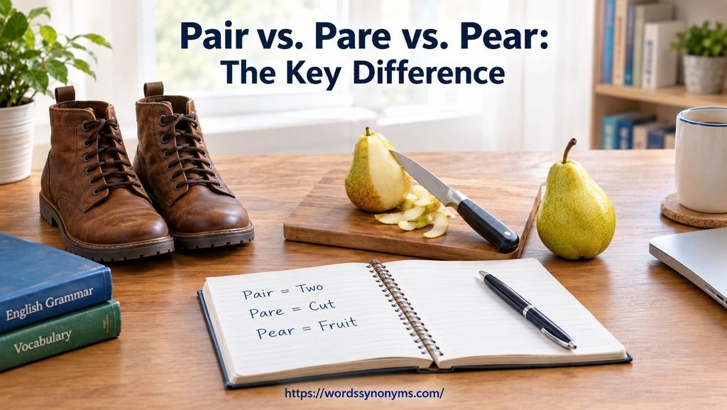Pair vs. Pare vs. Pear: The Key Difference