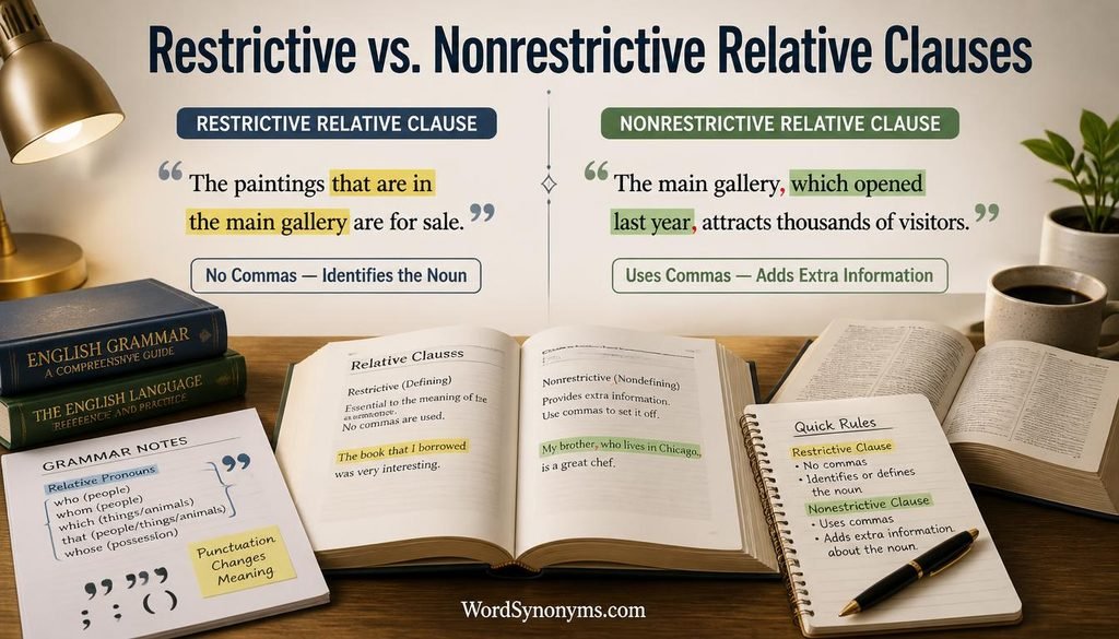 Restrictive vs. Nonrestrictive Relative Clauses