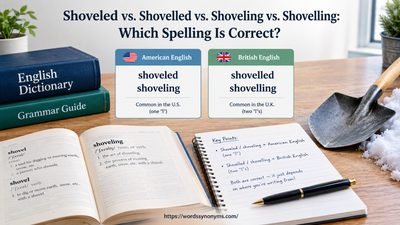 Shoveling vs. Shovelling