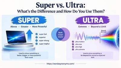Learn the difference between super vs ultra, including their meanings, prefix uses, examples, origins and correct usage.