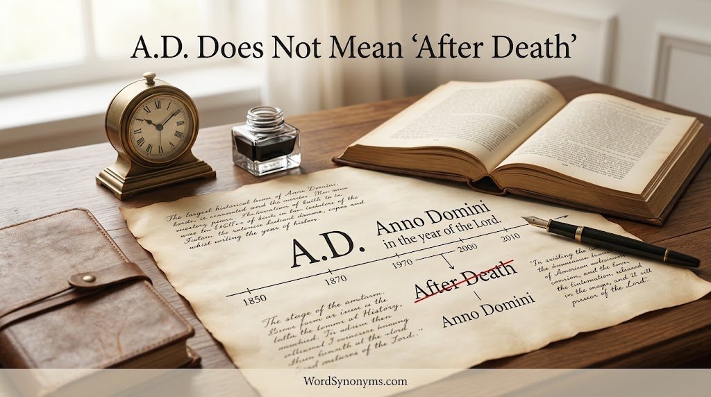 A.D. Does Not Mean “After Death”