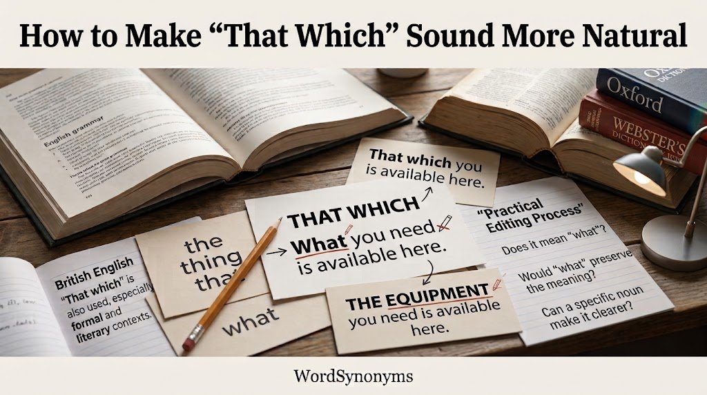 How to Make “That Which” Sound More Natural