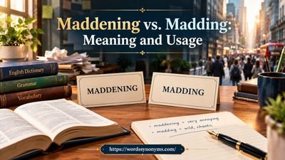 Maddening vs. Madding