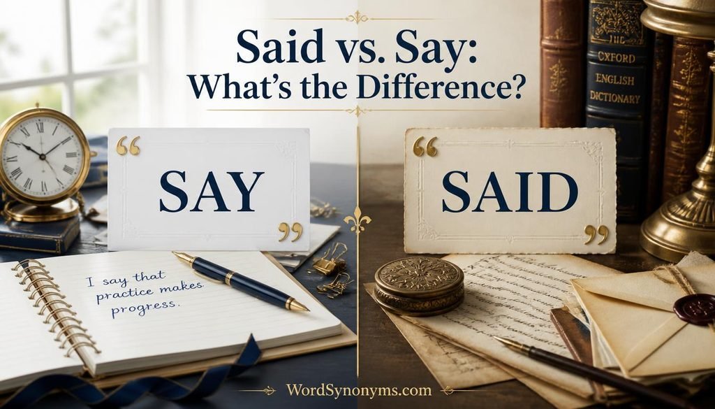 “Said” vs. “Say”: What's the Difference?