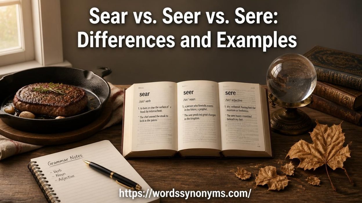 Sear vs. Seer vs. Sere