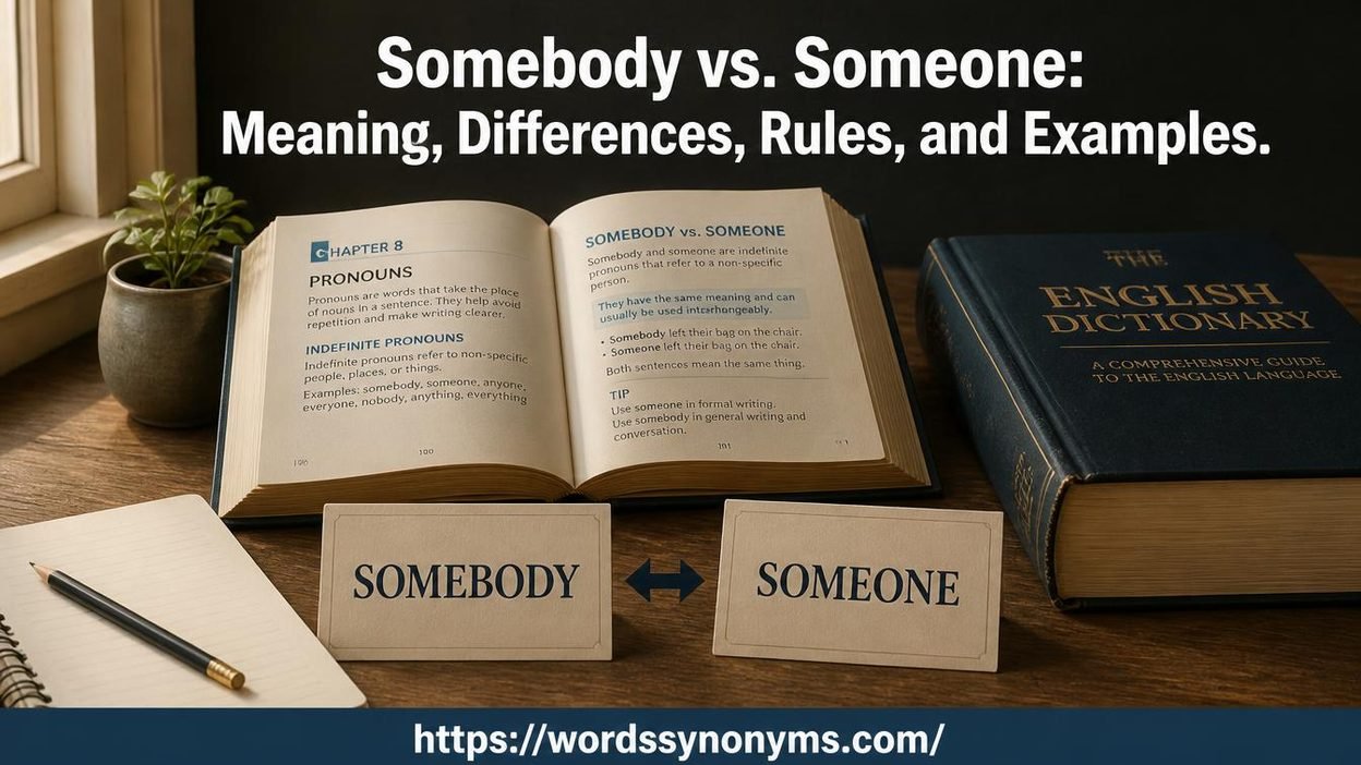 Somebody vs. Someone