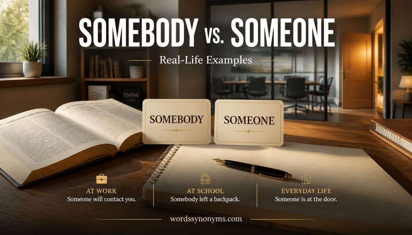 Somebody vs. Someone: Examples in Real-Life Contexts