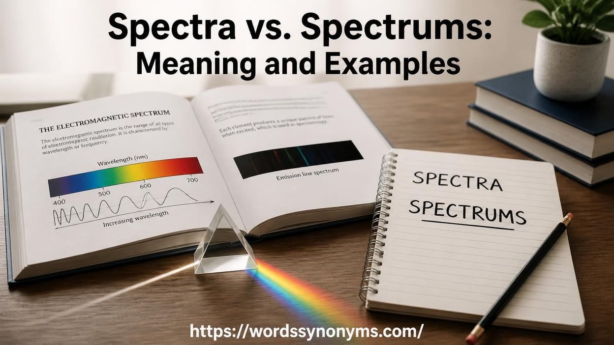 Spectra vs. Spectrums