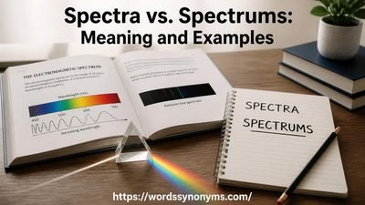 Spectra vs. Spectrums