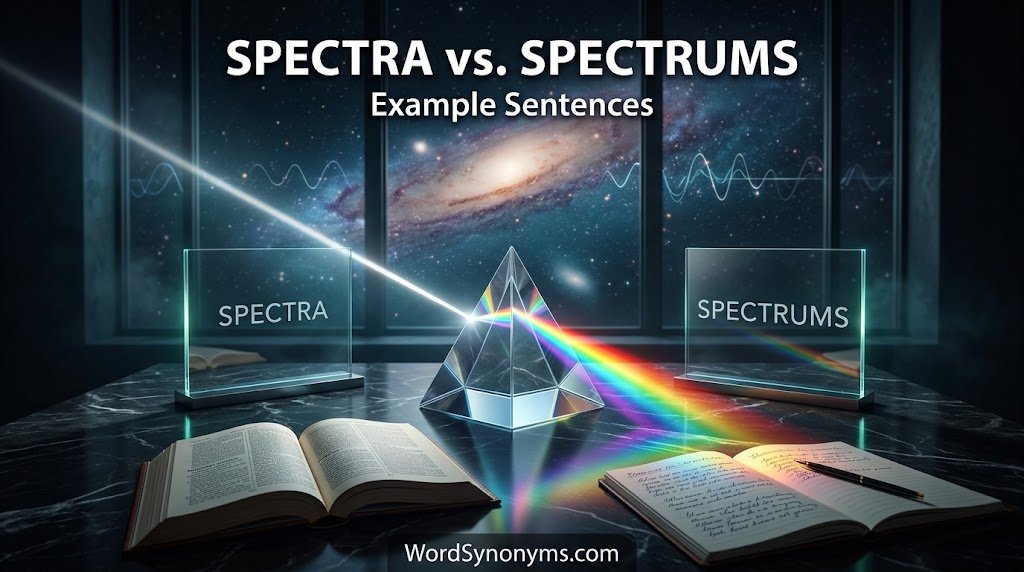 Spectra vs. Spectrums: Example Sentences