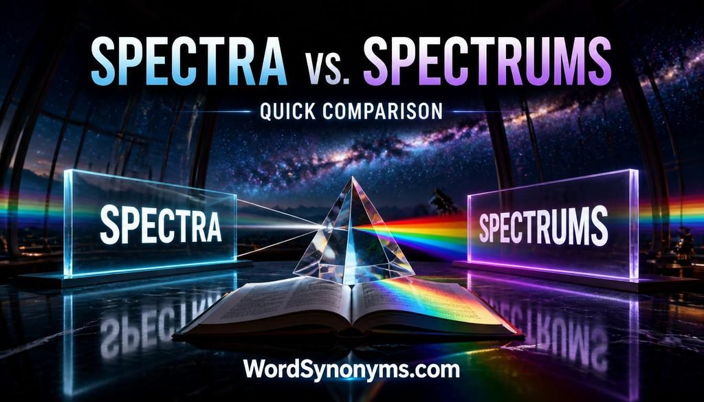 Spectra vs. Spectrums: Quick Comparison