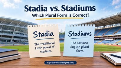 Stadia vs. Stadiums