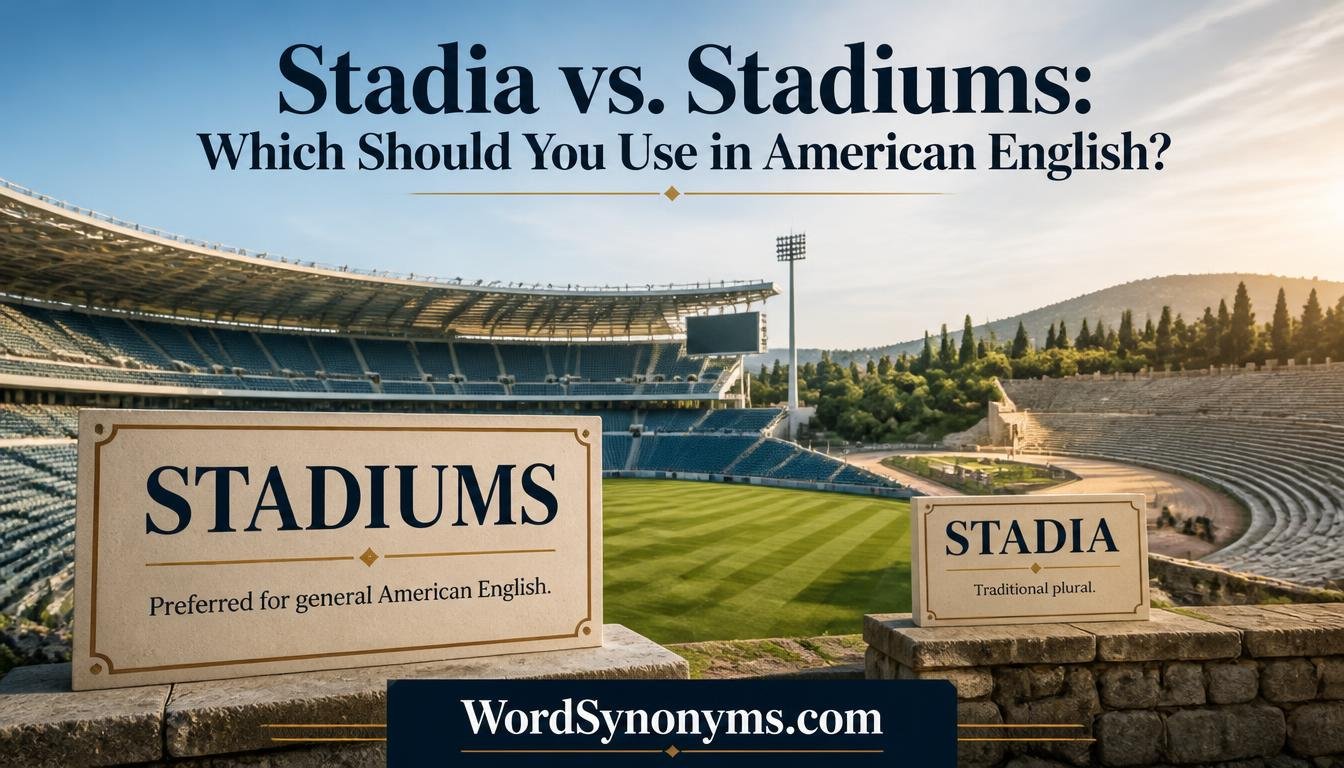 Stadia vs. Stadiums: Which Should You Use in American English?
