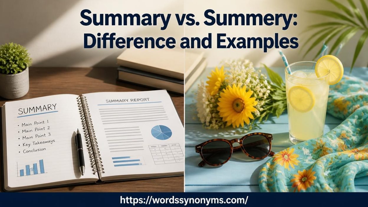Summary vs. Summery
