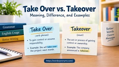 Take Over vs. Takeover