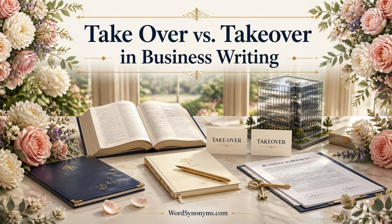 Take Over vs. Takeover in Business Writing