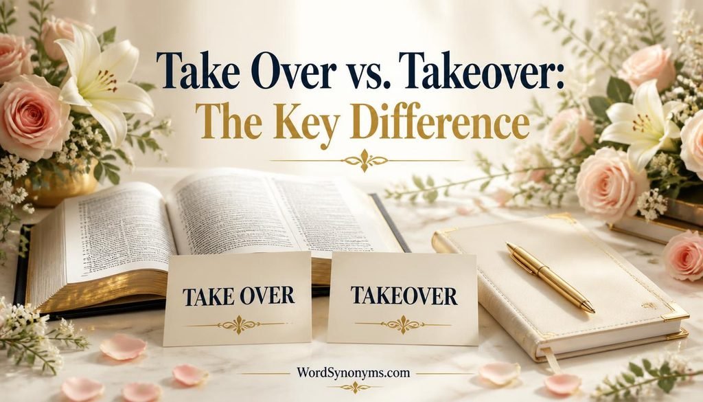 Take Over vs. Takeover: The Key Difference