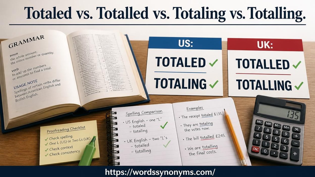Totaled vs. Totalled