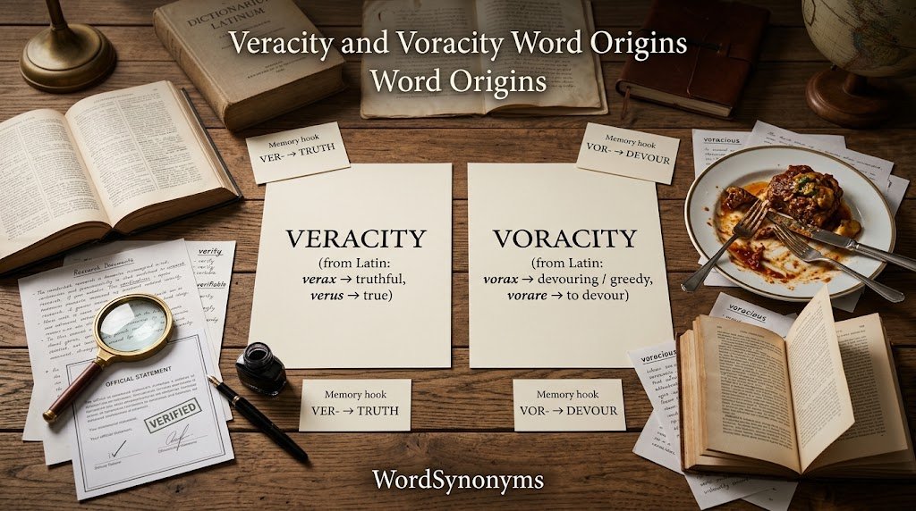 Veracity and Voracity Word Origins