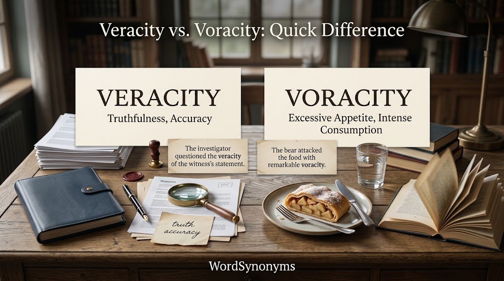 Veracity vs. Voracity: Quick Difference