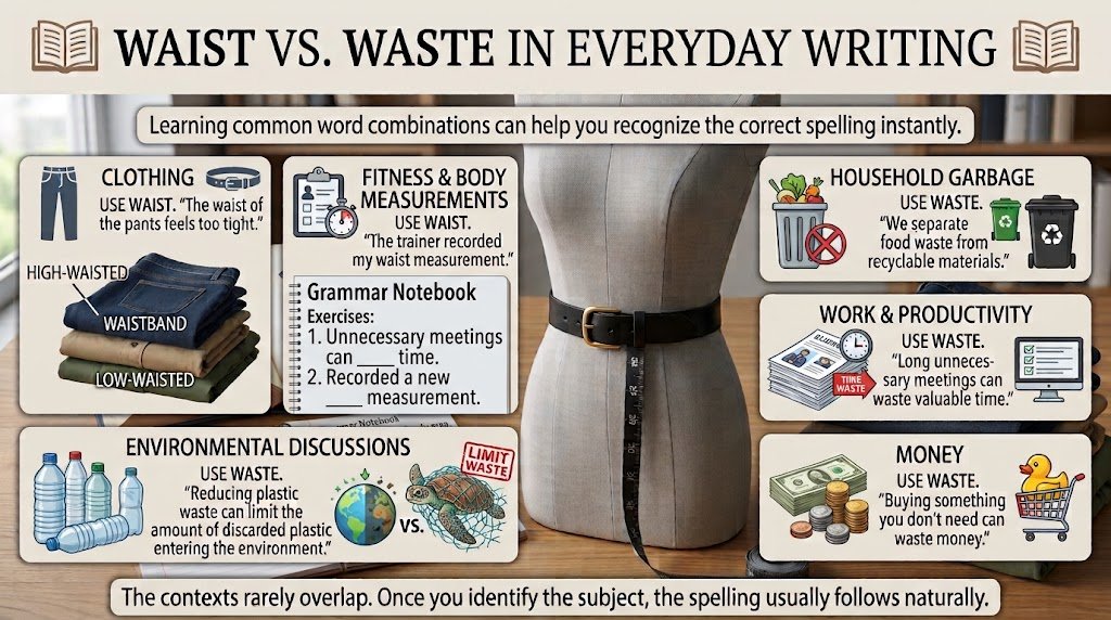 Waist vs. Waste in Everyday Writing