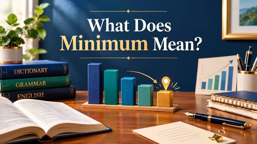 What Does Minimum Mean?