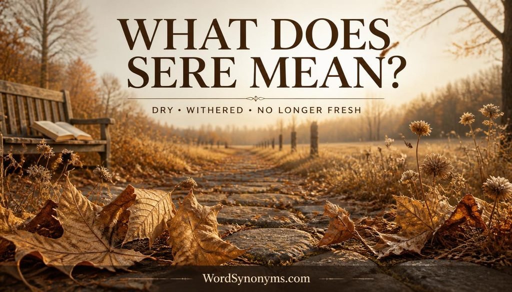 What Does Sere Mean?