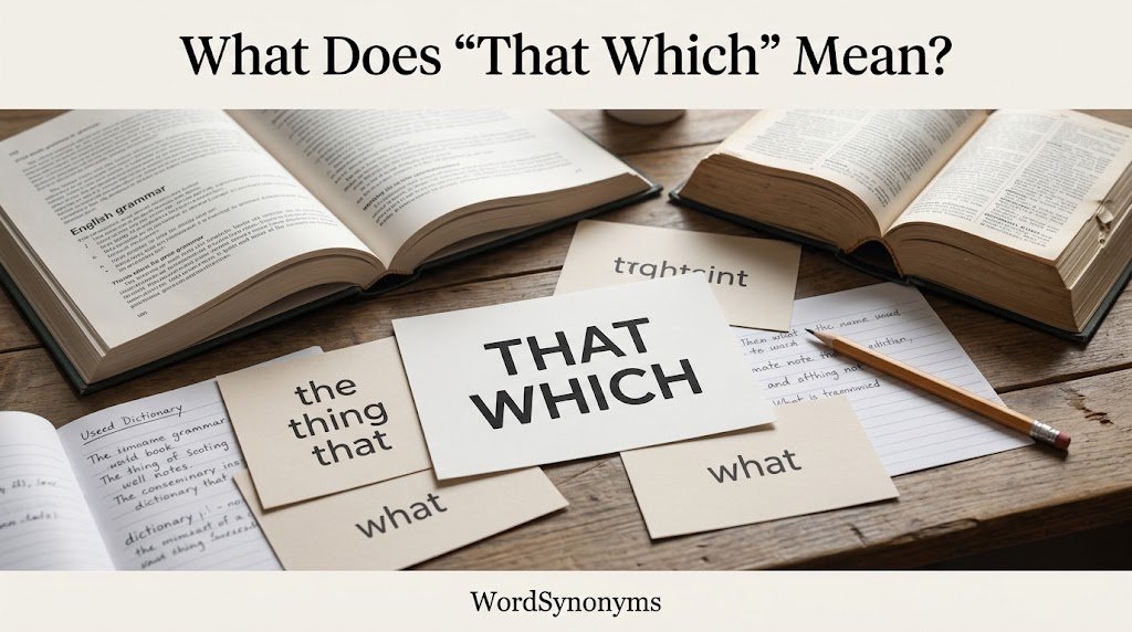 What Does “That Which” Mean?