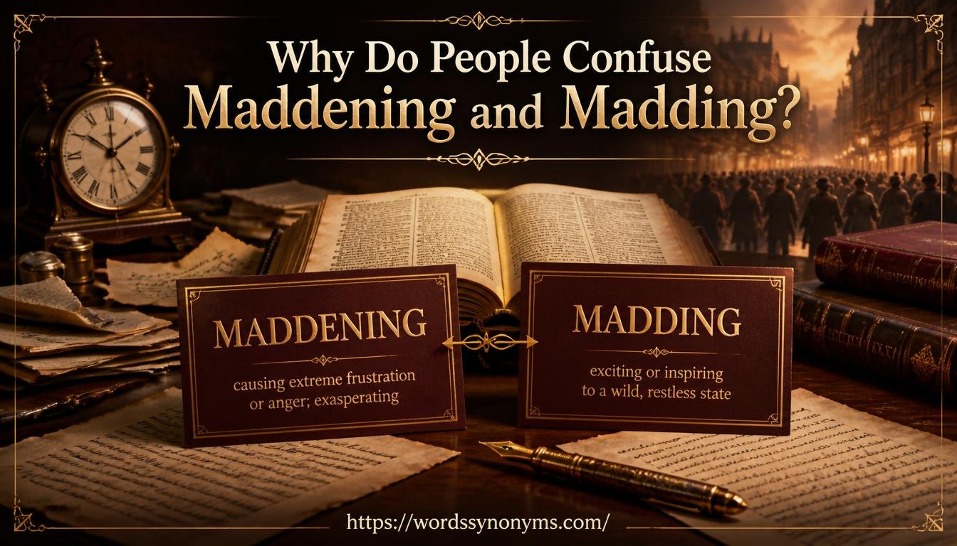 Why Do People Confuse Maddening and Madding?