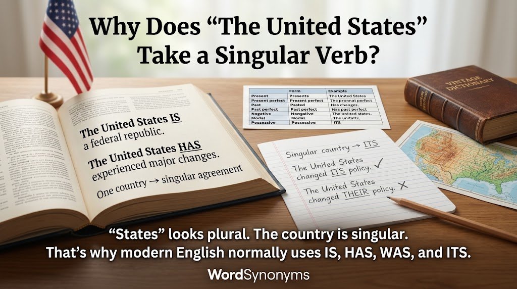 Why Does “The United States” Take a Singular Verb?